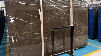 Chinese Laurent Brown Marble Slabs With High End Polished