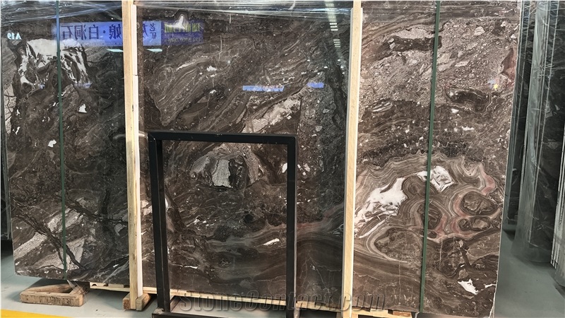 DMD New Venice Brown Marble Slabs Collections