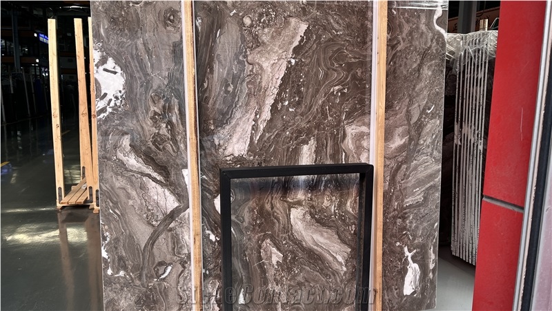DMD New Venice Brown Marble Slabs Collections