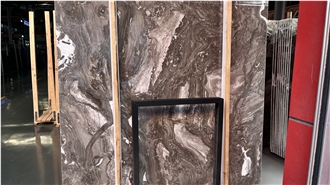DMD New Venice Brown Marble Slabs Collections