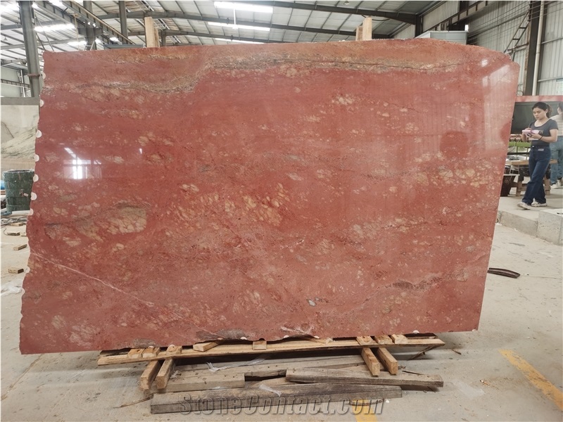 Exclusive Rosso Collemandina Marble Slabs High End Quality