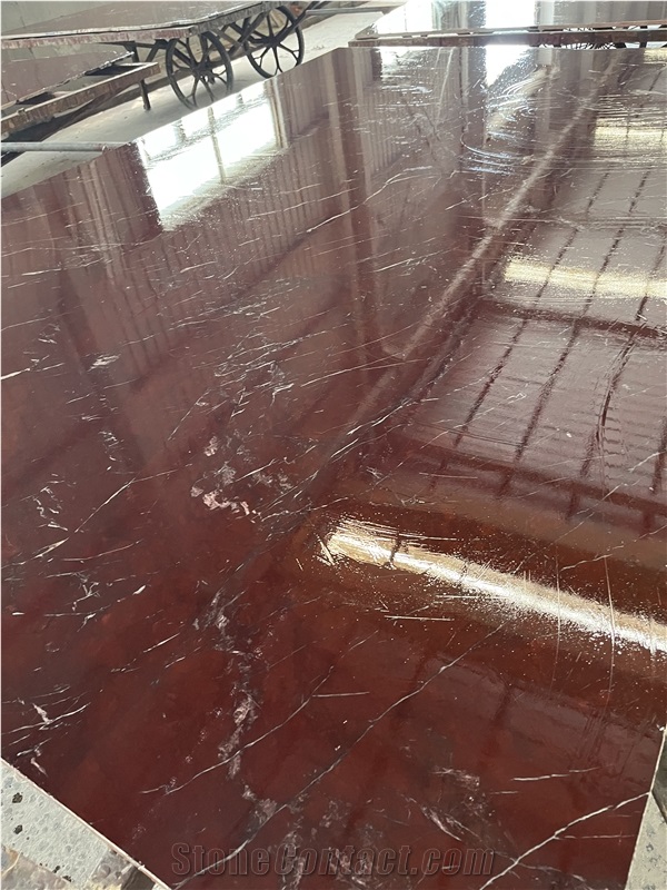 Exclusive Rosso Collemandina Marble Slabs High End Quality