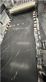 New Collections Pietra Grigio Marble Slabs Honed Finishing
