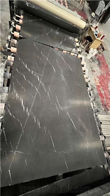 New Collections Pietra Grigio Marble Slabs Honed Finishing