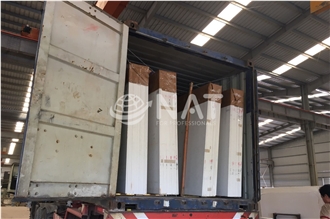 Pure White Quartz Slab Artificial Marble Engineered Stone