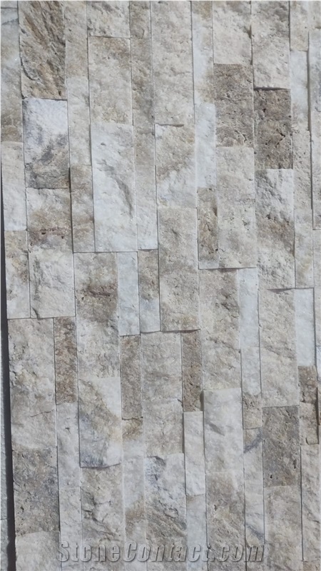 Harmony Travertine Split Face Stone Veneer Ledger Panels