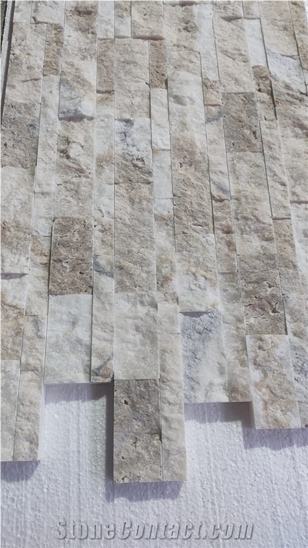Harmony Travertine Split Face Stone Veneer Ledger Panels