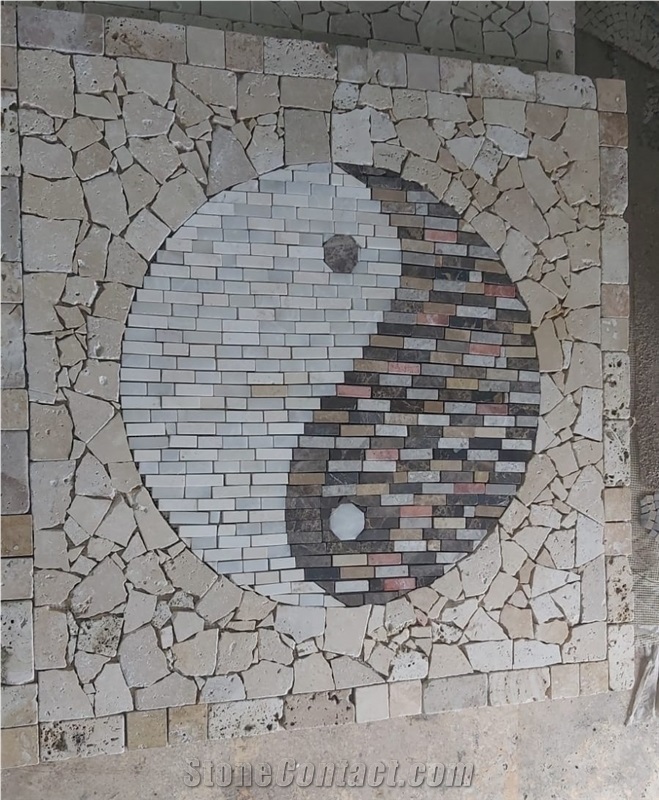 Natural Stone Mosaic  Medallion