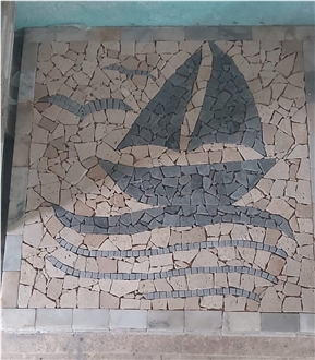 Natural Stone Mosaic  Medallion