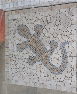 Natural Stone Mosaic  Medallion