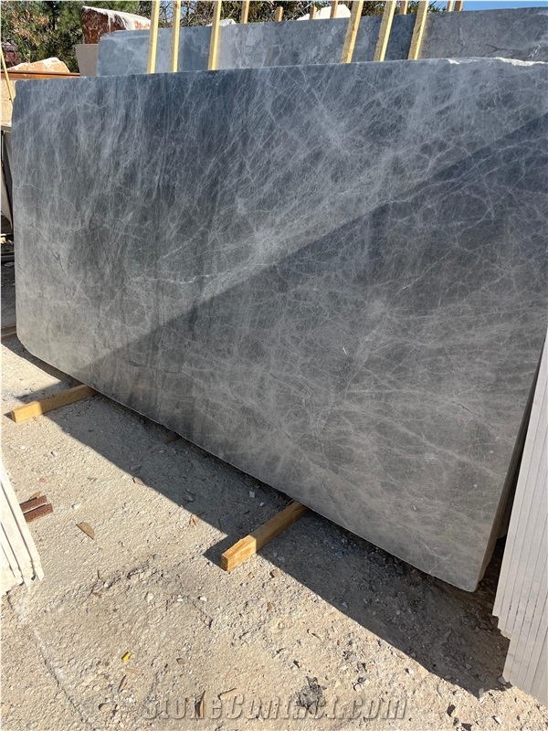 Rainy Grey Polished Marble Slabs
