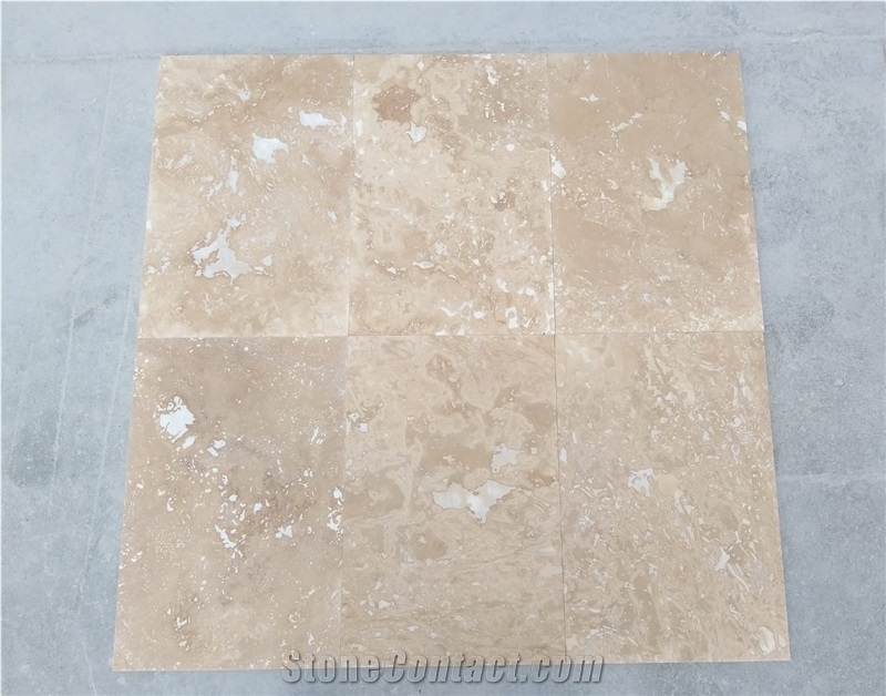 Rustic Filled And Honed Travertine Pattern Set