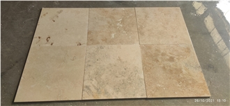 Rustic Filled And Honed Travertine Pattern Set