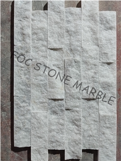 Smokey White Marble Split Face Stone Veneer