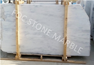 Smokey White Polished Marble Slabs