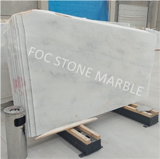 Smokey White Polished Marble Slabs