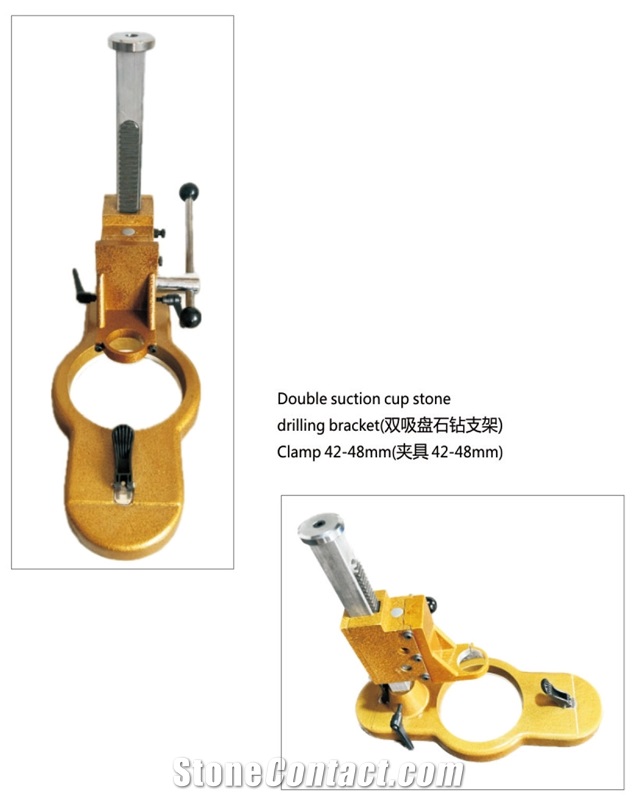 DRILLING MACHINE PF-0030 DUAL SUCTION CUP DRILL HOLDER - Stone Hand Drill Machine