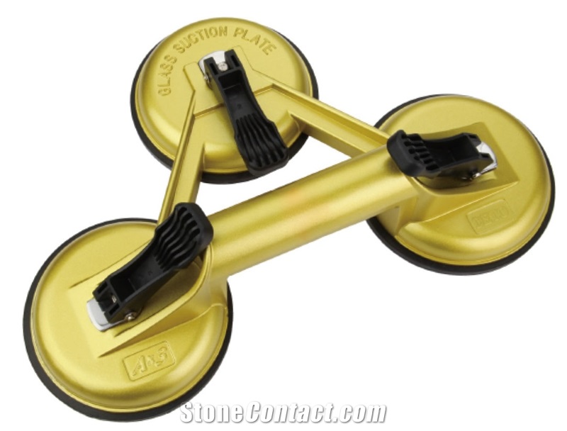 GLASS SUCTION CUP-THREE CUPS GLOD