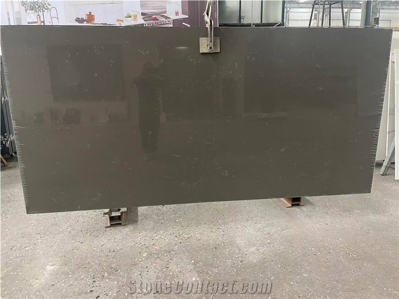 Solid Surface Artificial Black Quartz Slabs