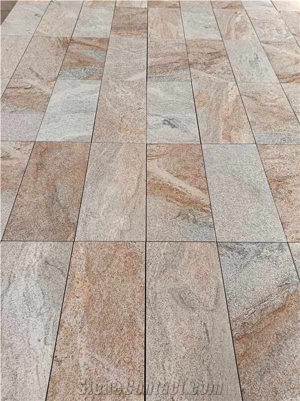 Imperial Gold Granite For Interior Flooring Tiles