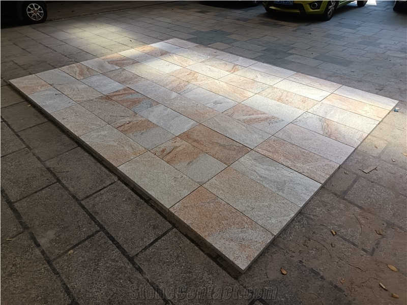 Imperial Gold Granite For Interior Flooring Tiles