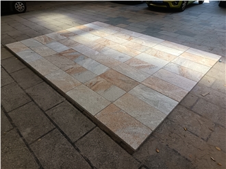 Imperial Gold Granite For Interior Flooring Tiles