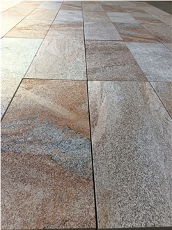 Imperial Gold Granite For Interior Flooring Tiles