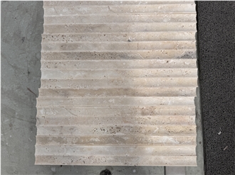 Turkish Travertine 3D Concave Fluted Strips Molding