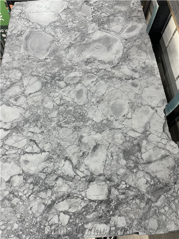 Brazillian Grey Super White Quartzite Wall Cladding Tiles