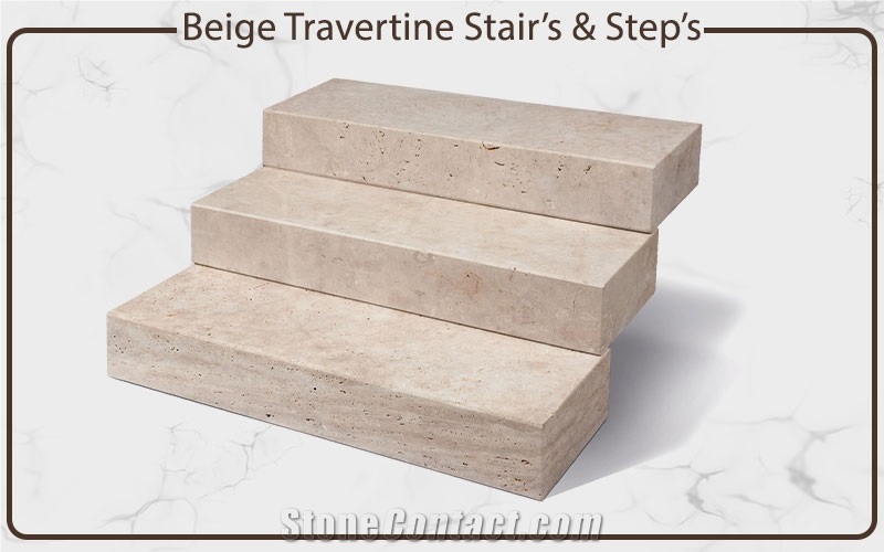 Beige Travertine Stairs