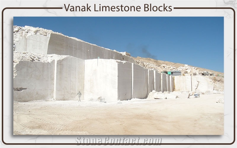 Cream Vanak Limestone Blocks