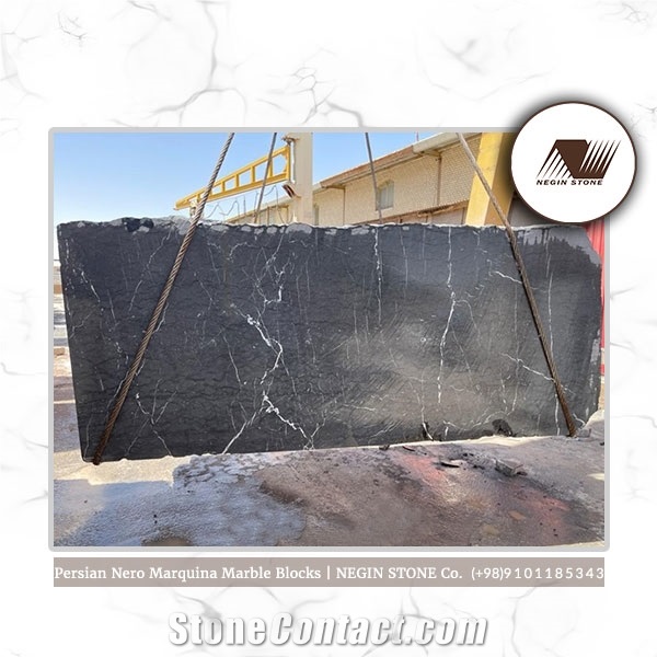 Persian Nero Marquina Marble Blocks