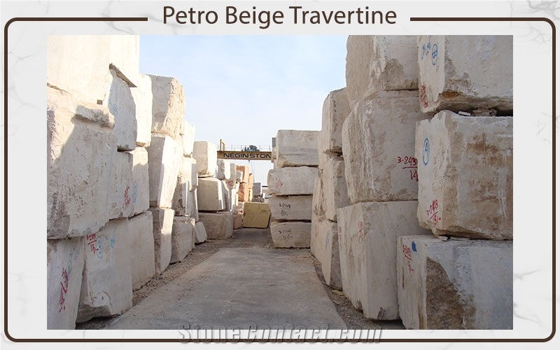 Petro Beige Travertine Blocks