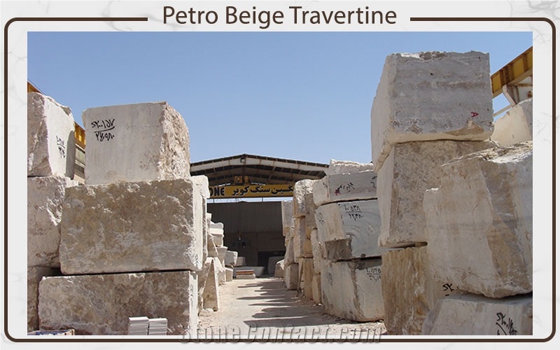 Petro Beige Travertine Blocks