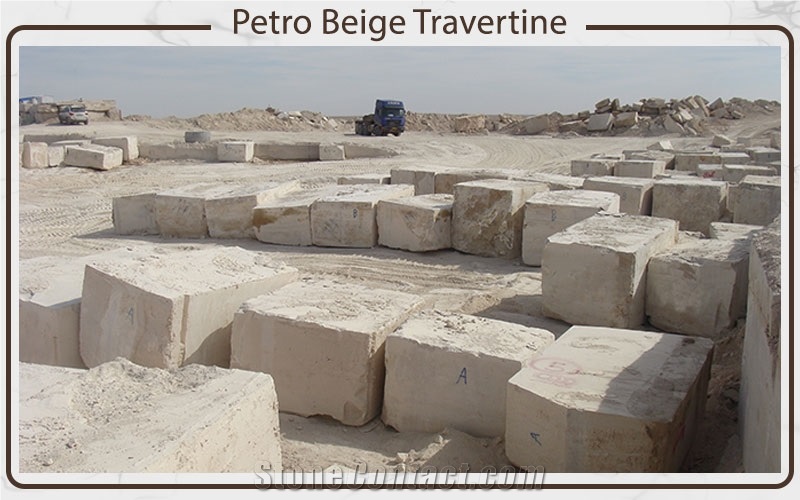 Petro Beige Travertine Blocks