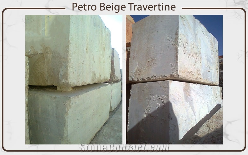Petro Beige Travertine Blocks
