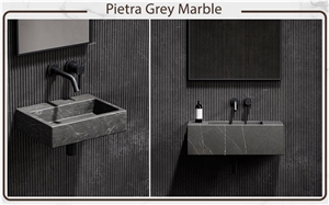 Pietra Grey Marble Wash Sinks