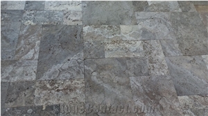 Silver Travertine Pattern Set