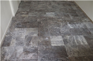 Silver Travertine Pattern Set