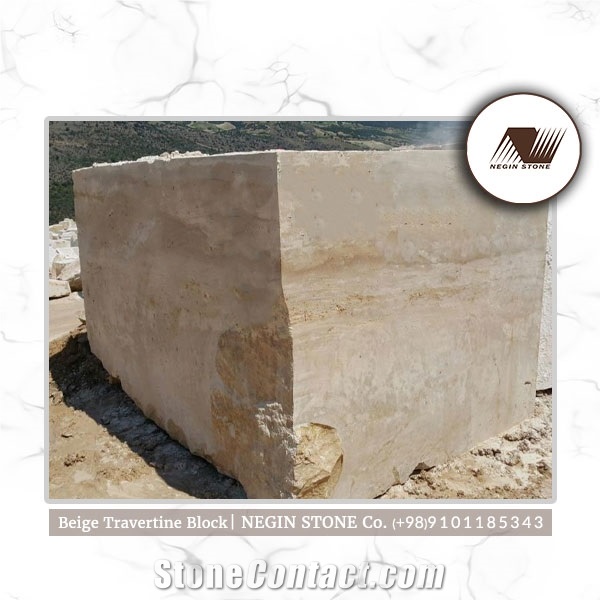 Varton Beige Travertine Blocks