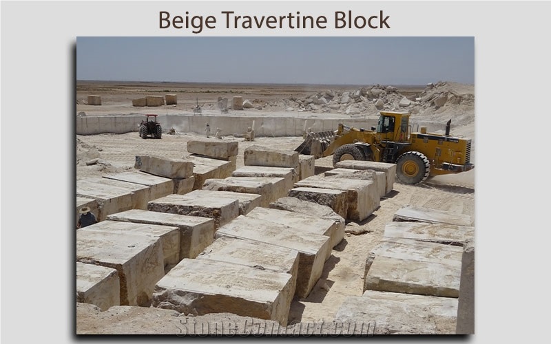 Varton Beige Travertine Blocks