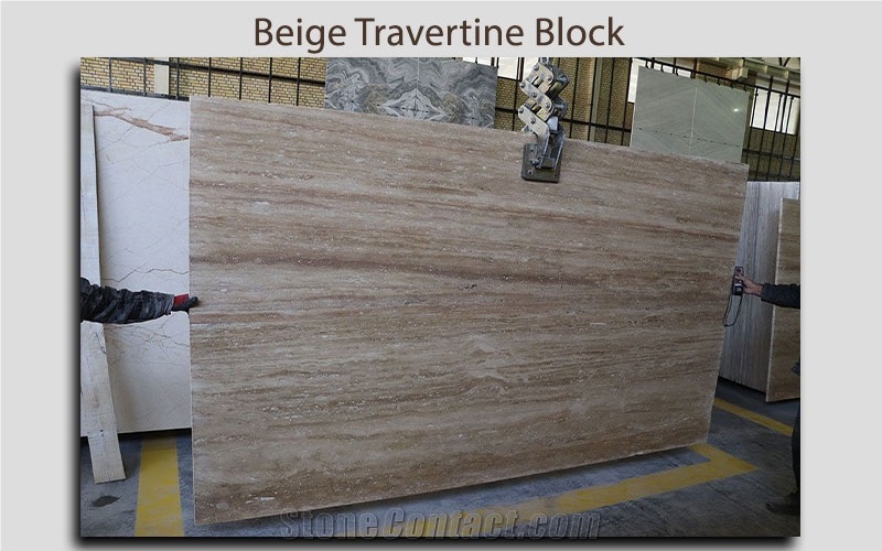 Varton Beige Travertine Blocks