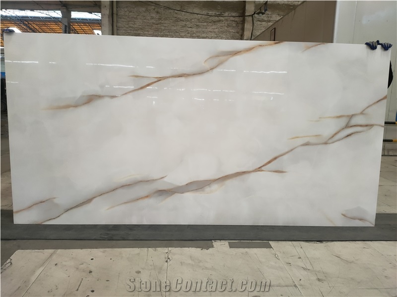 1600X3200X12MM White Jade  Sintered Stone Slabs