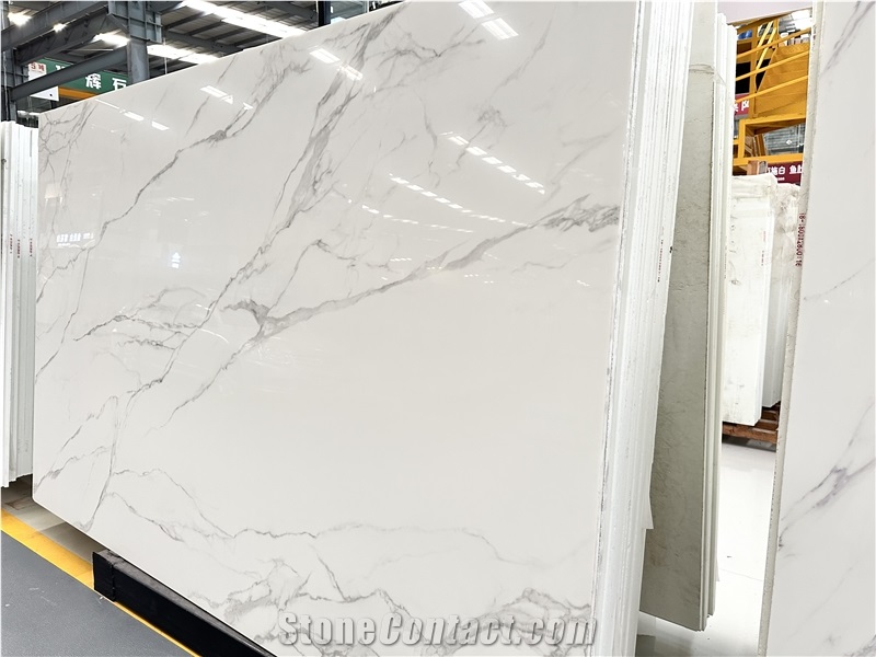 Statuario Nano Stone Slabs  For Wall & Floor