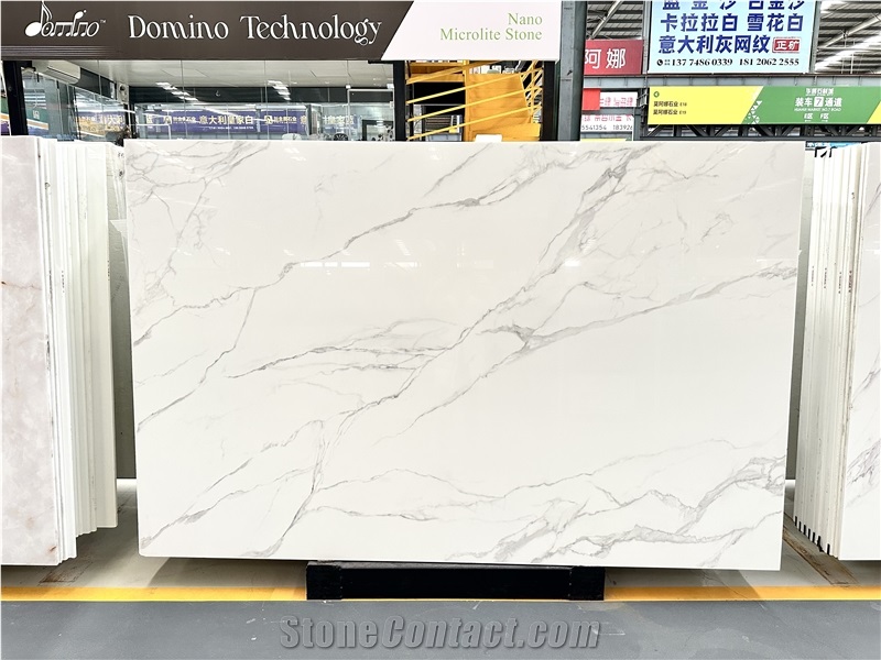 Statuario Nano Stone Slabs  For Wall & Floor