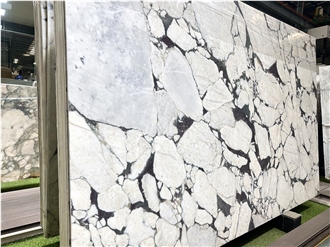 Bulgari White Marble Slabs From Turkey For Luxury House