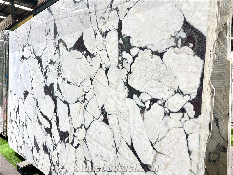 Bulgari White Marble Slabs From Turkey For Luxury House