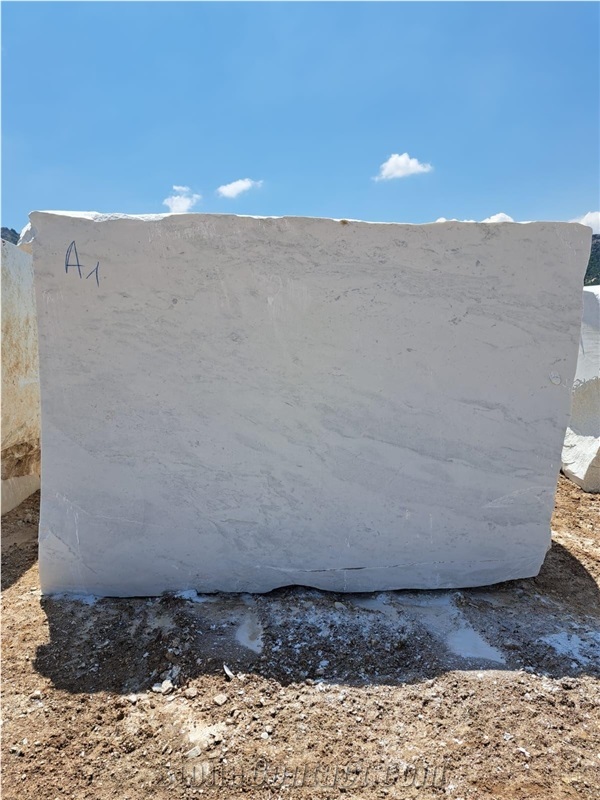 Bianco Sivec White Marble Blocks