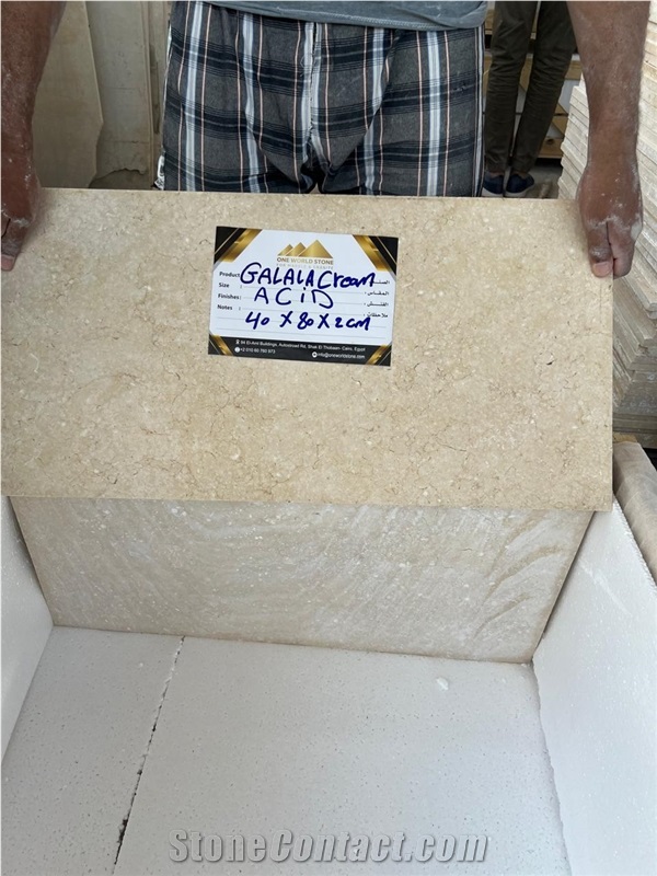 Galala Cream Marble Slabs,Marble Tiles