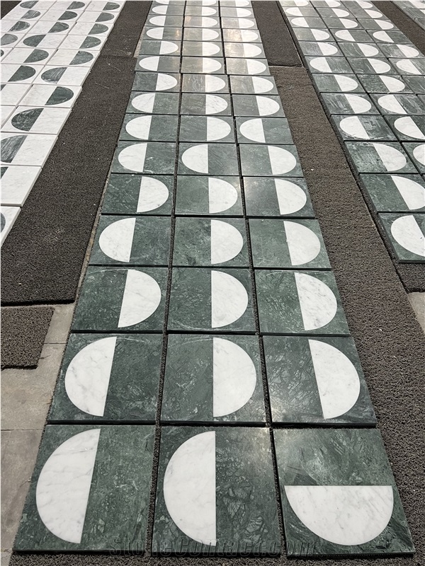 Classic Mosaic Pattern Design Natural Marble